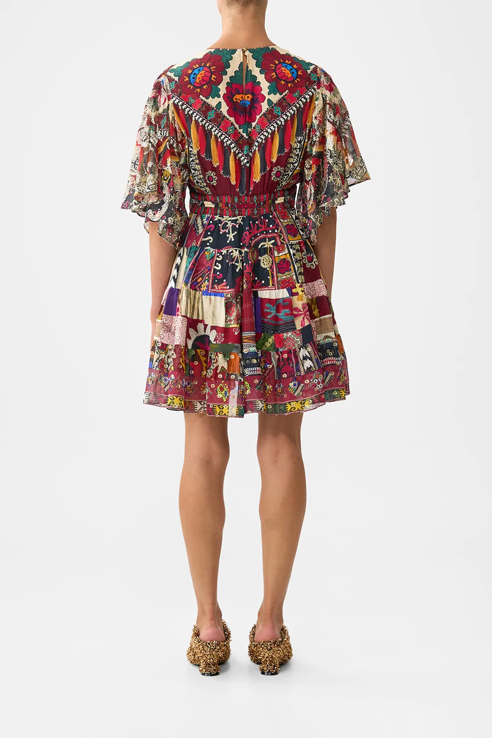 TIERED SKIRT MINI DRESS PATCHWORK ALCHEMY sold by Camilla product image thumbnail 2