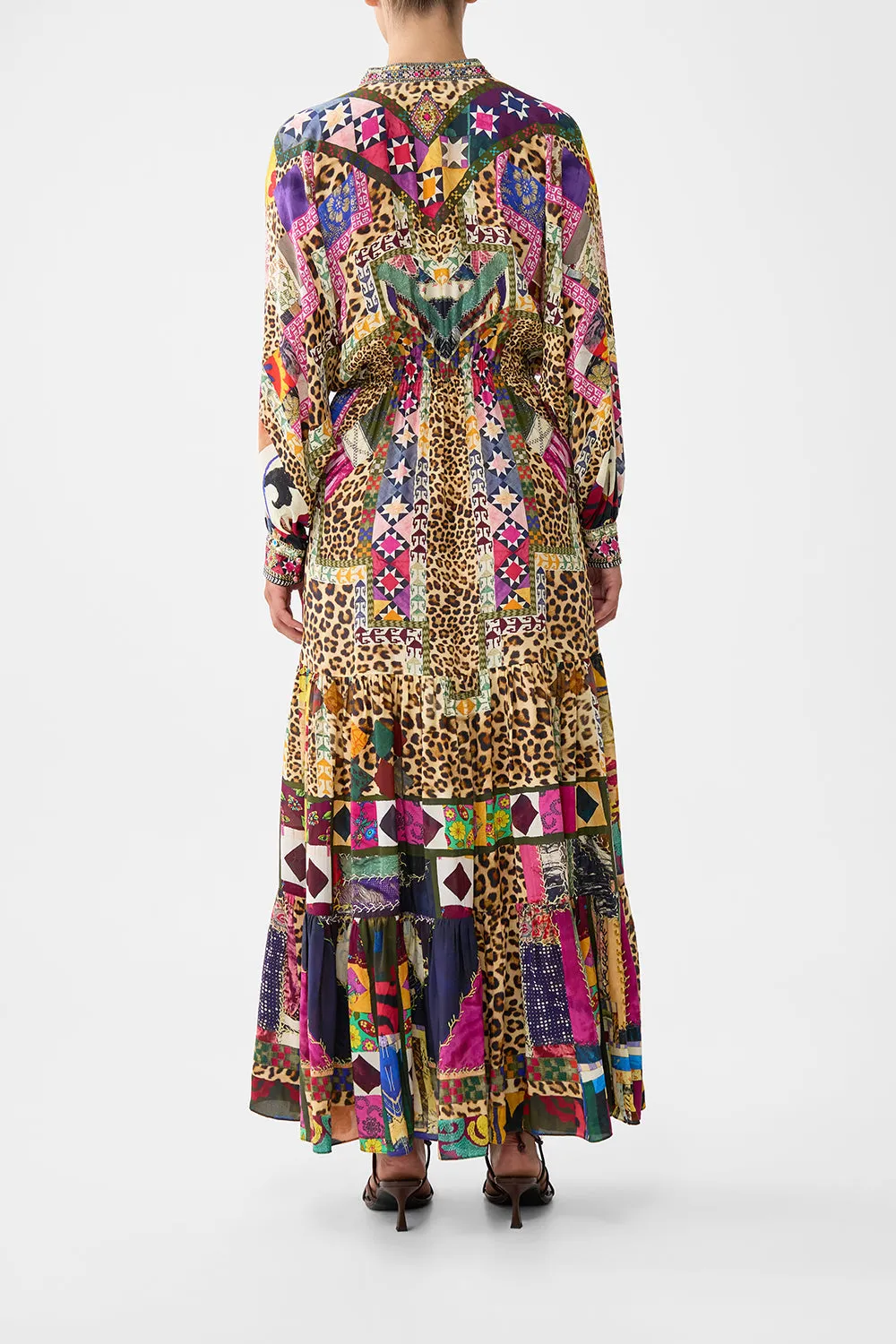 TIERED SHIRTDRESS WITH WIDE WAIST TIE EMBROIDERED EVER AFTER sold by Camilla product image thumbnail 2