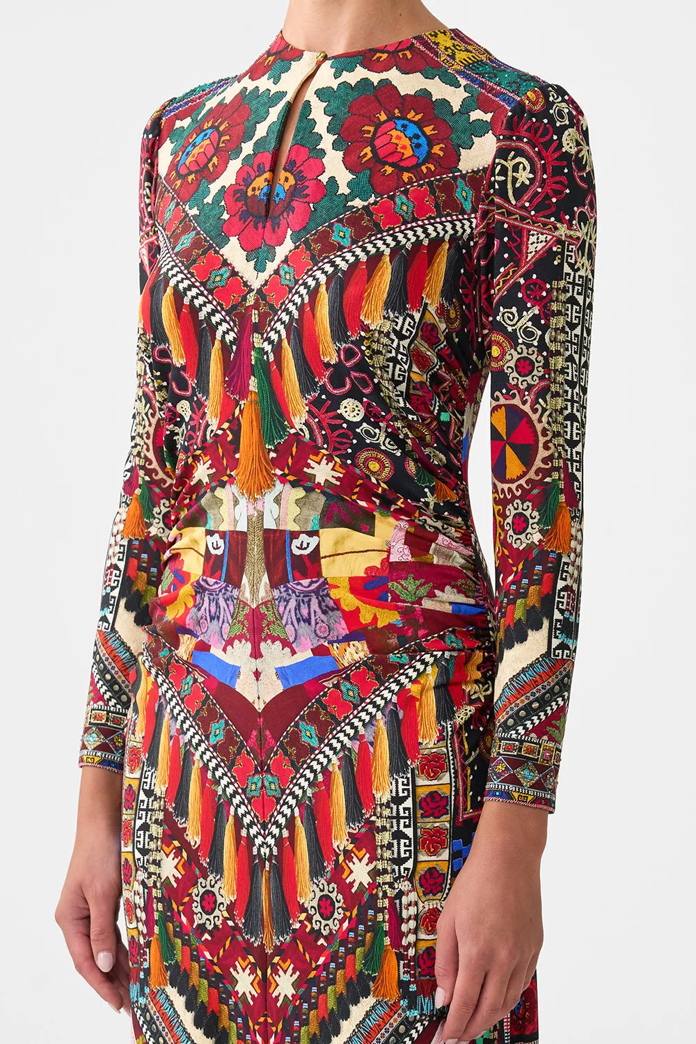 GATHERED JERSEY LONG DRESS PATCHWORK ALCHEMY sold by Camilla product image thumbnail 5