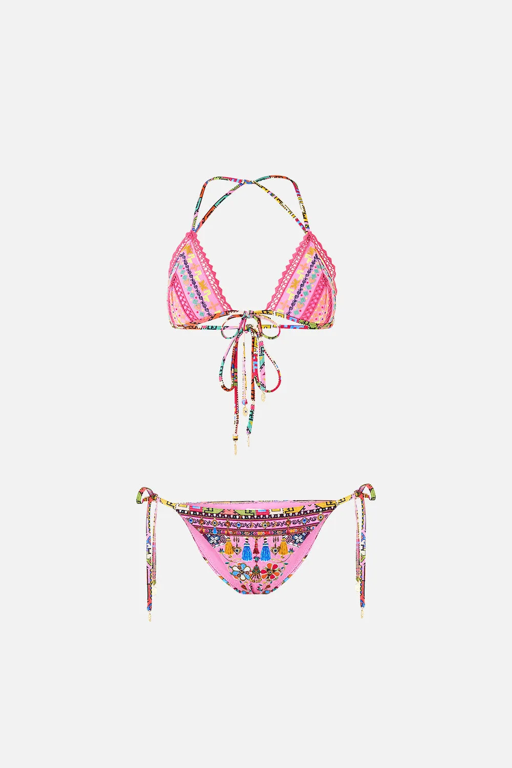 EMBROIDERED TRI BIKINI PATCHWORK PANORAMA sold by Camilla product image thumbnail 3