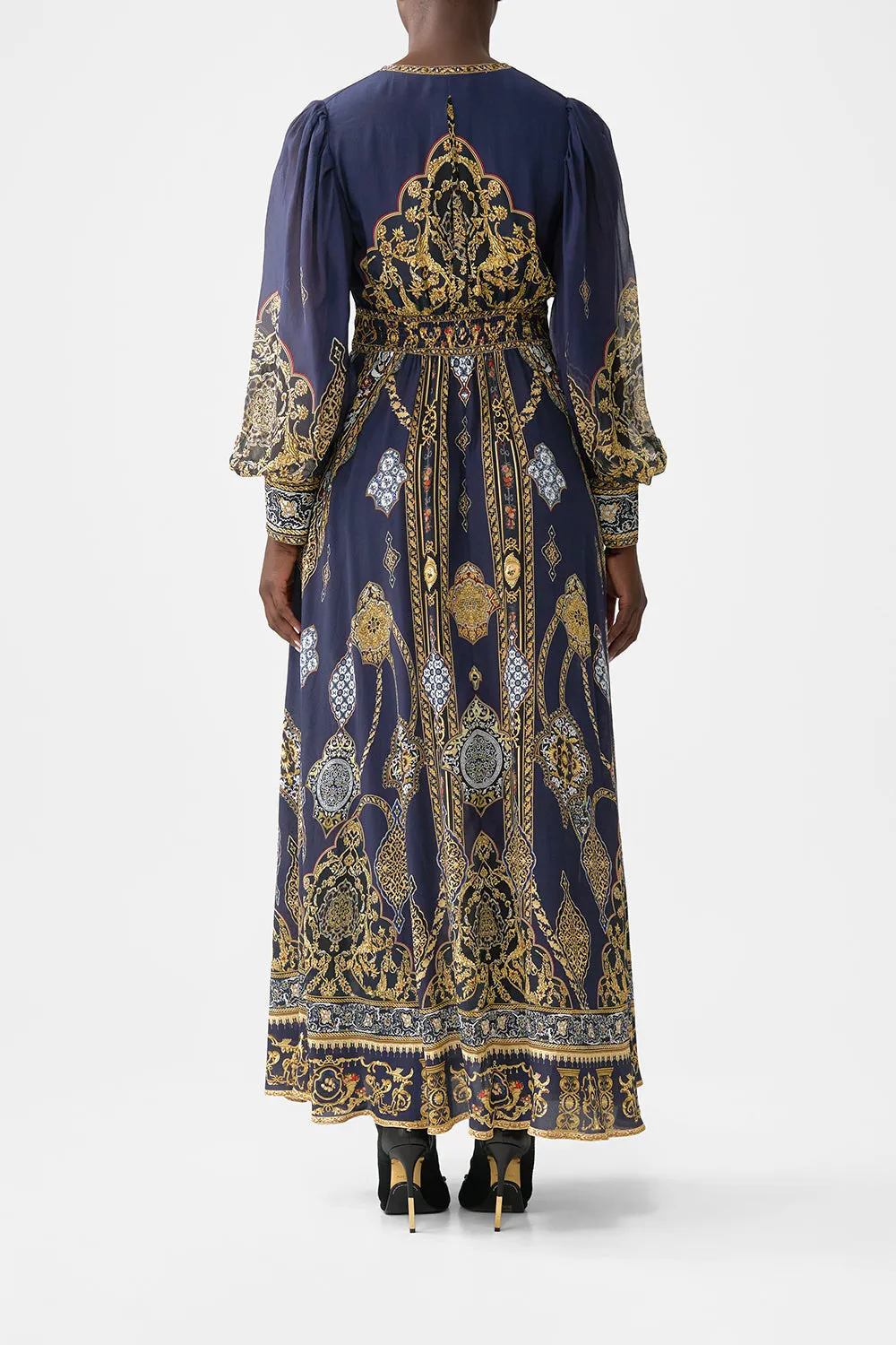 SHAPED WAISTBAND DRESS WITH GATHERED SLEEVES THE IMPERIAL GATE sold by Camilla product image thumbnail 2