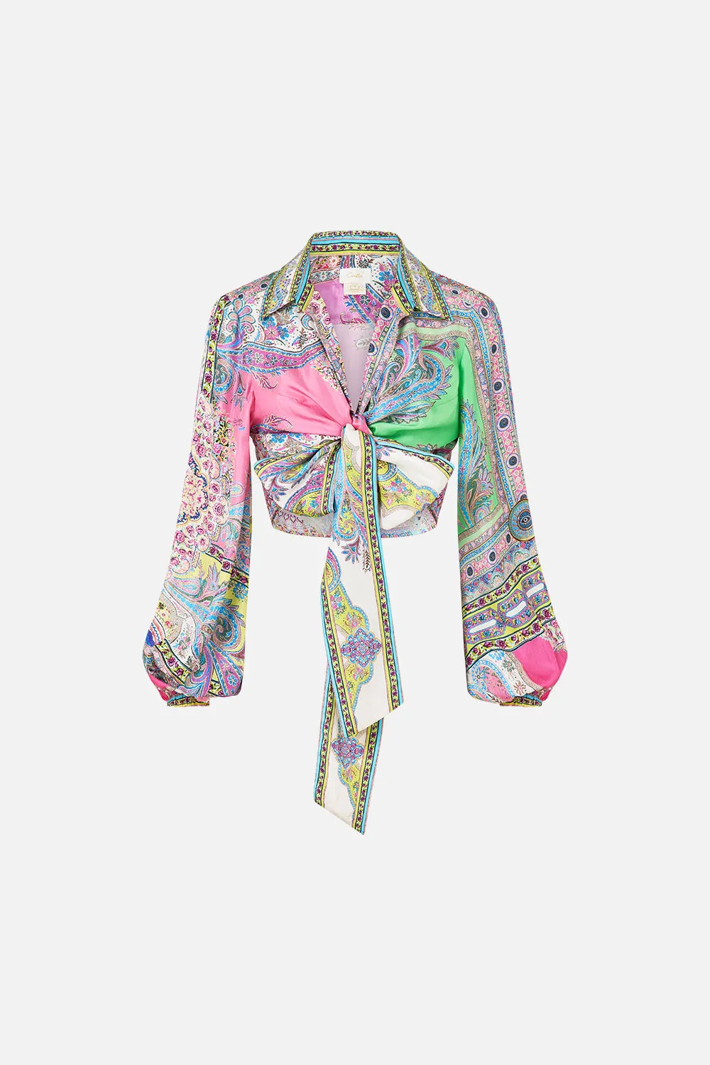 CROPPED WRAP SHIRT MAGIC CARPET RIDE sold by Camilla product image thumbnail 3