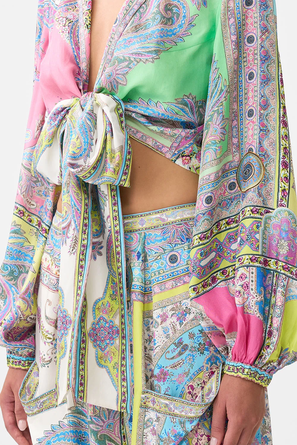 CROPPED WRAP SHIRT MAGIC CARPET RIDE sold by Camilla product image thumbnail 5