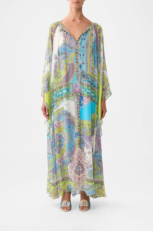 LONG DRESS WITH HANDKERCHIEF SLEEVE MAGIC CARPET RIDE sold by Camilla