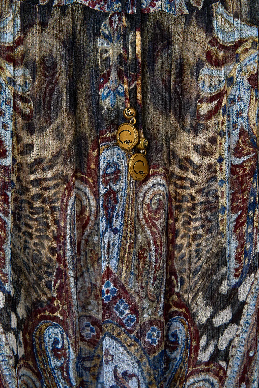 LONG GATHERED PANEL DRESS ISTANBUL ANIMALIA sold by Camilla product image thumbnail 3