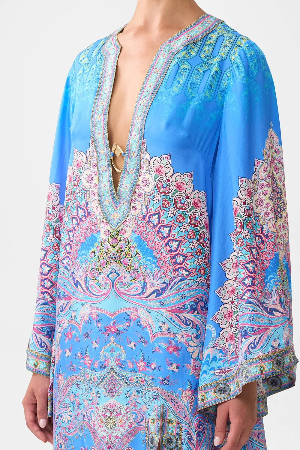 DEEP V NECK HARDWARE KAFTAN FOOTSTEPS IN FOLKLORE sold by Camilla product image thumbnail 5