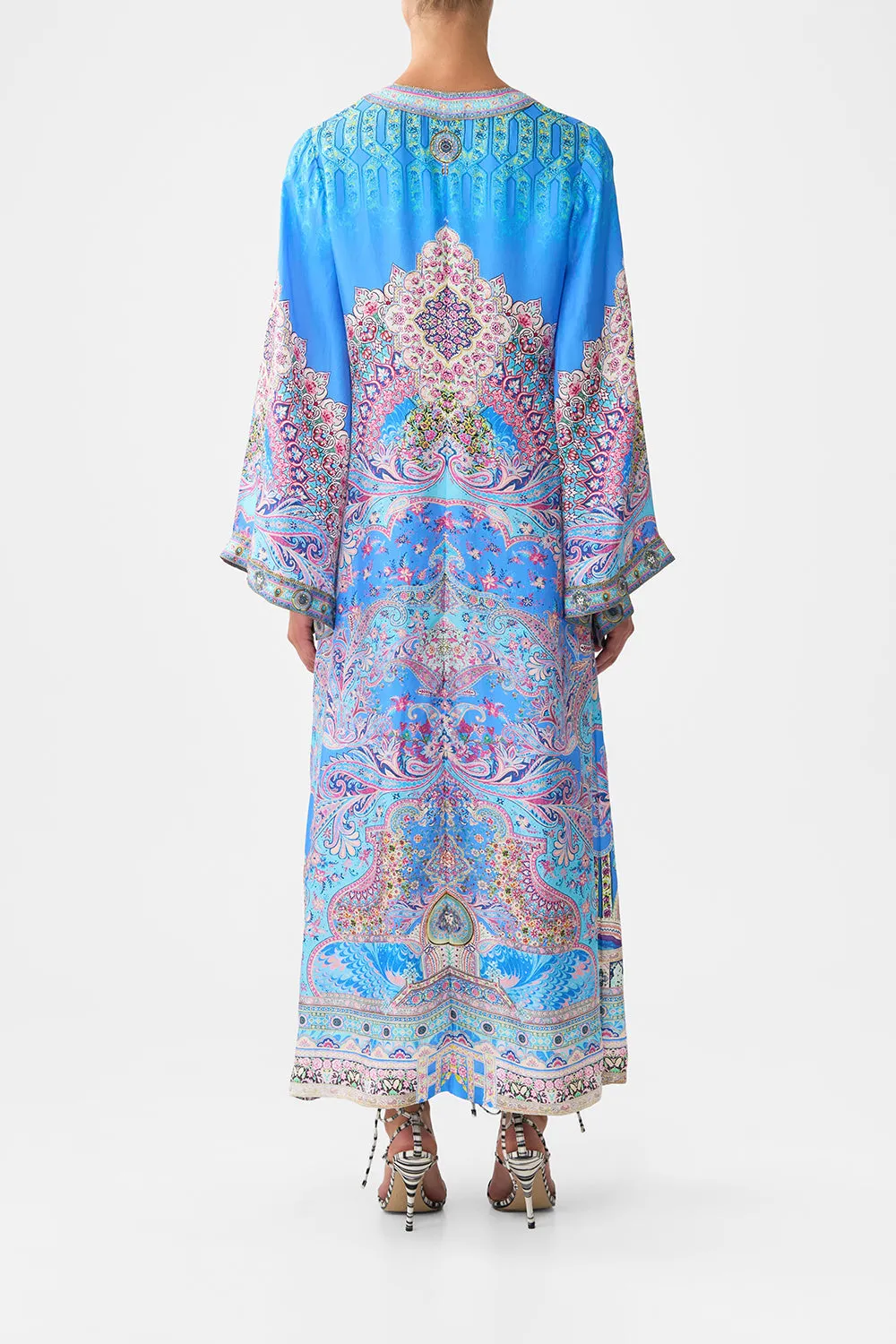 DEEP V NECK HARDWARE KAFTAN FOOTSTEPS IN FOLKLORE sold by Camilla product image thumbnail 2