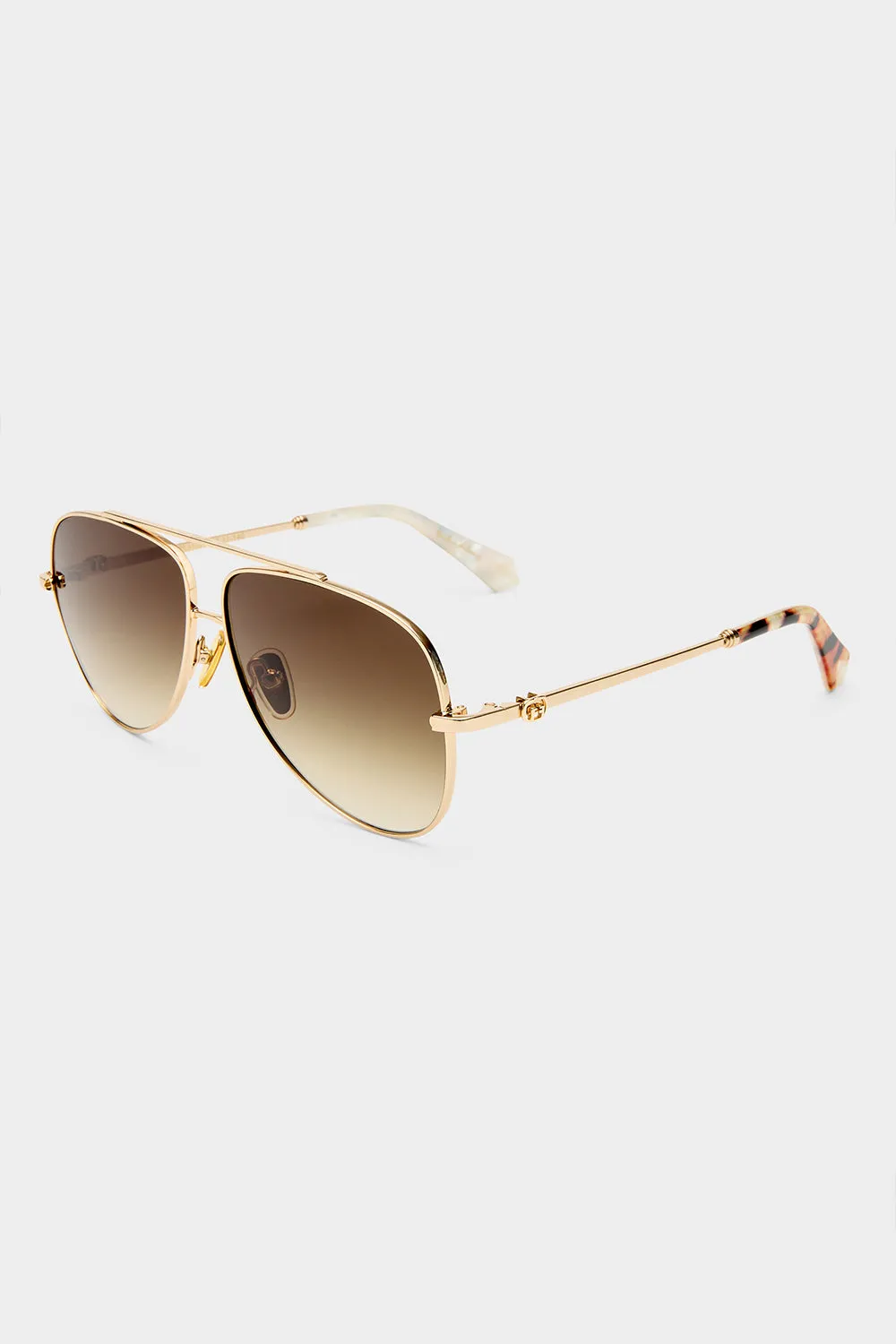 THE VOYAGE SUNGLASSES GOLD / LEOPARD sold by Camilla