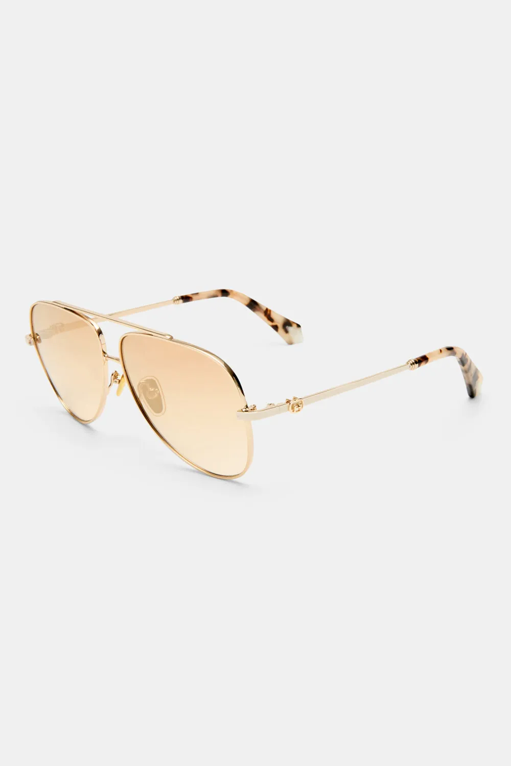 THE VOYAGE SUNGLASSES GOLD / NATURAL TORT sold by Camilla