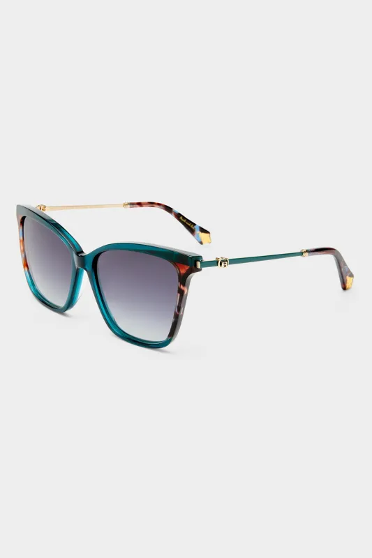 DEEP SEA DIVE SUNGLASSES TEAL MARBLE sold by Camilla