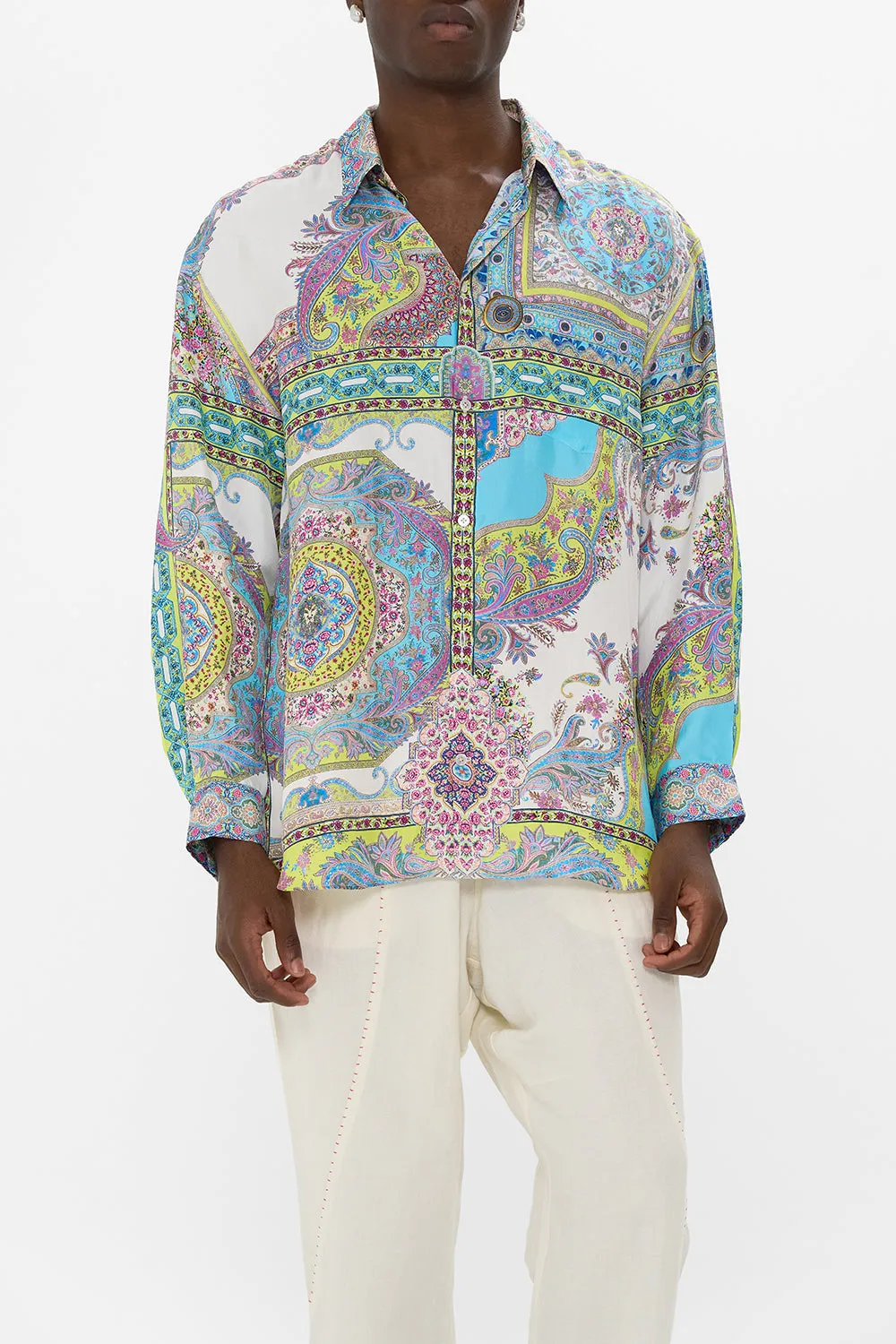 LONG SLEEVE OVERSIZED SHIRT MAGIC CARPET RIDE sold by Camilla product image thumbnail 5