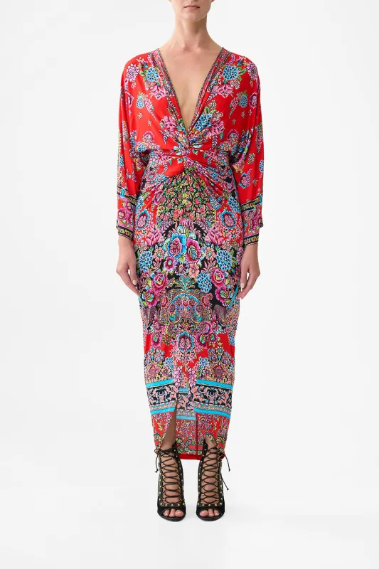 LONG SPLIT FRONT TWIST DRESS ARTISANS OF ANATOLIA sold by Camilla