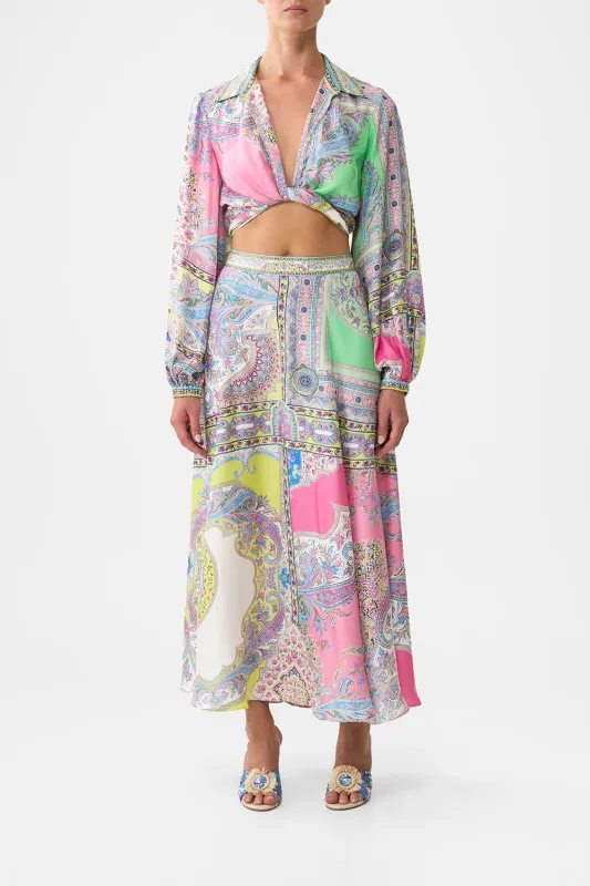 PANELLED FLARED LONG SKIRT MAGIC CARPET RIDE sold by Camilla