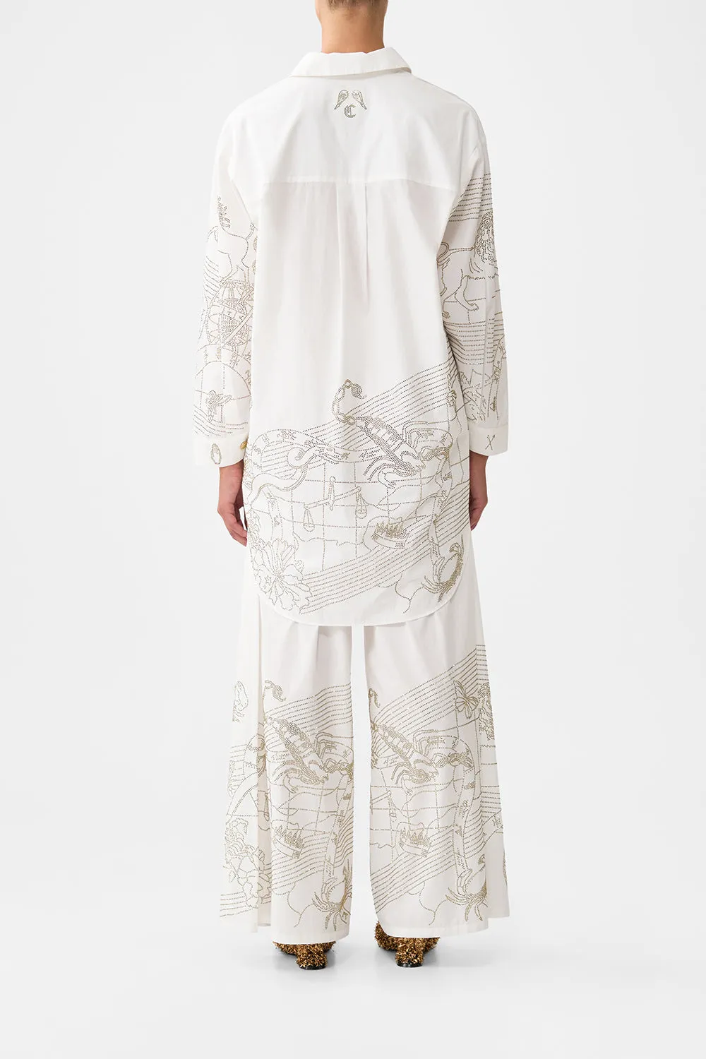 SHIRT TUNIC WITH SIDE BUTTONS HOUSE OF HOROSCOPES sold by Camilla product image thumbnail 2