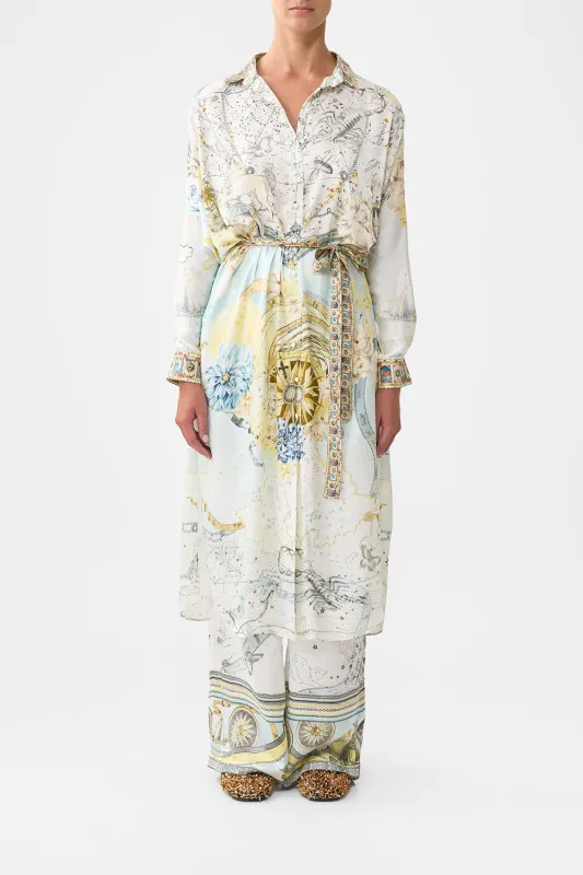 COLLARED BUTTON THROUGH DRESS MY LUCKY STARS sold by Camilla