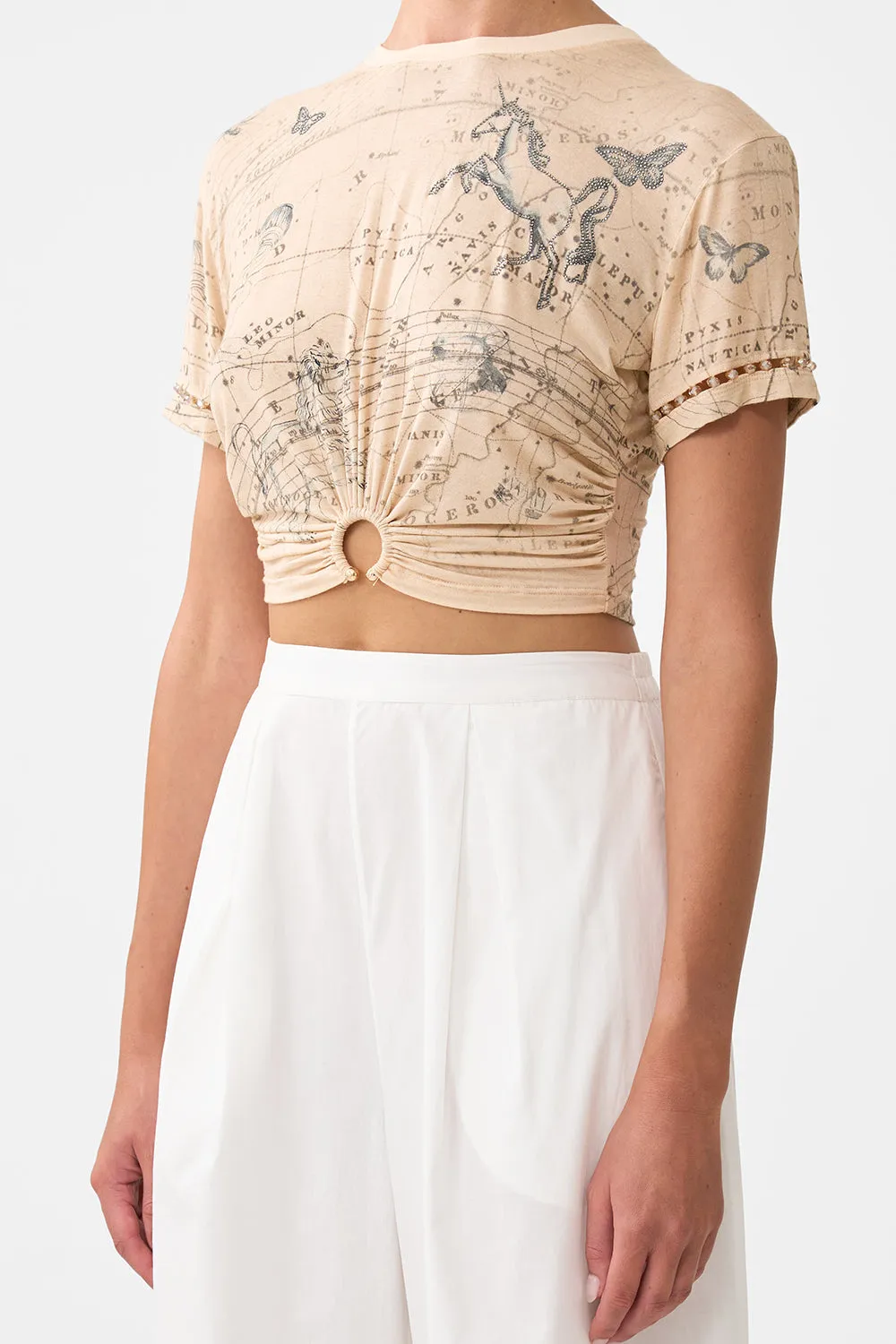 JERSEY T-SHIRT WITH HARDWARE HOUSE OF HOROSCOPES sold by Camilla product image thumbnail 5