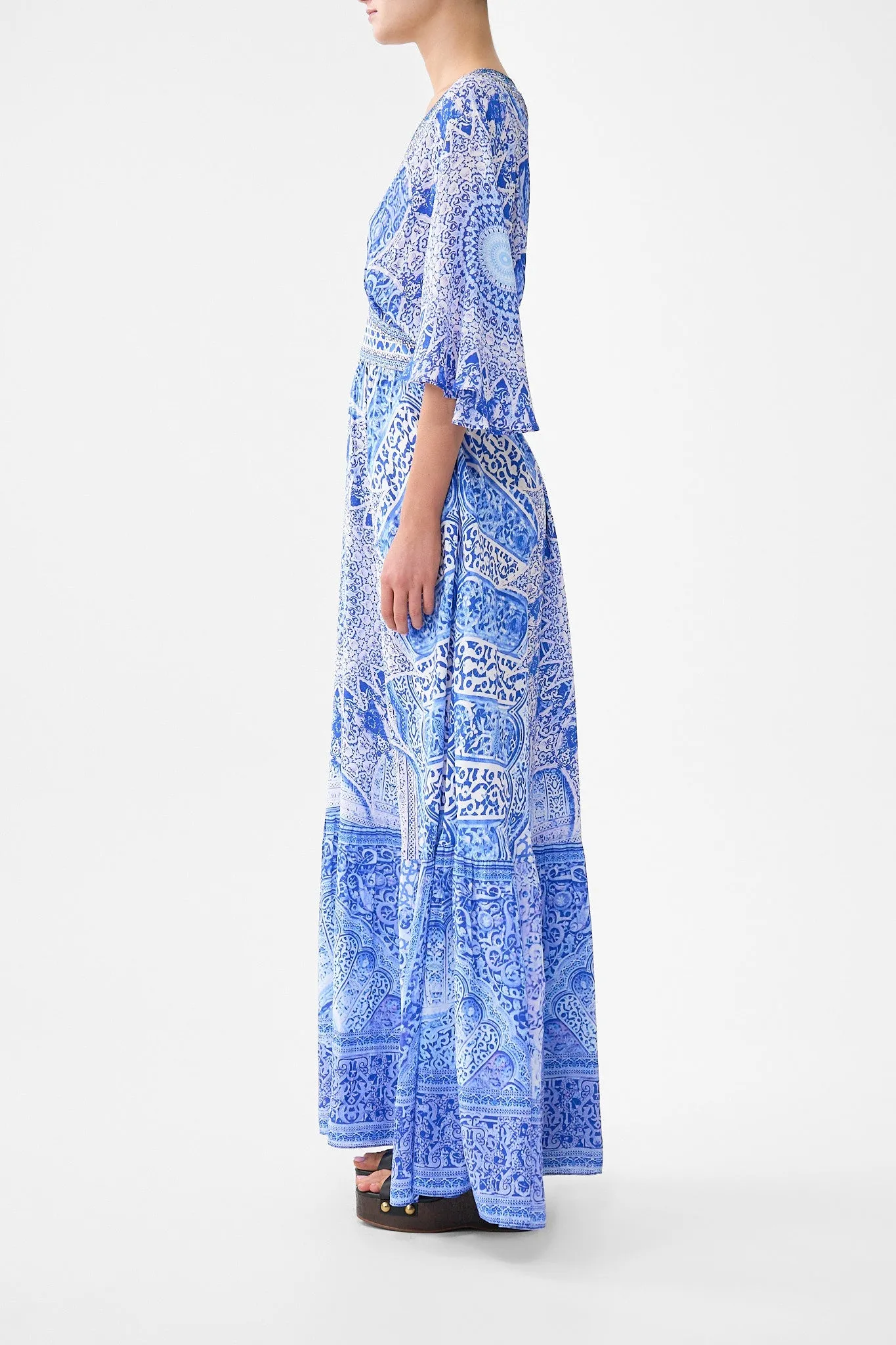 WAISTED DRESS WITH HEM RUFFLE THE BOSPHOROUS sold by Camilla product image thumbnail 4