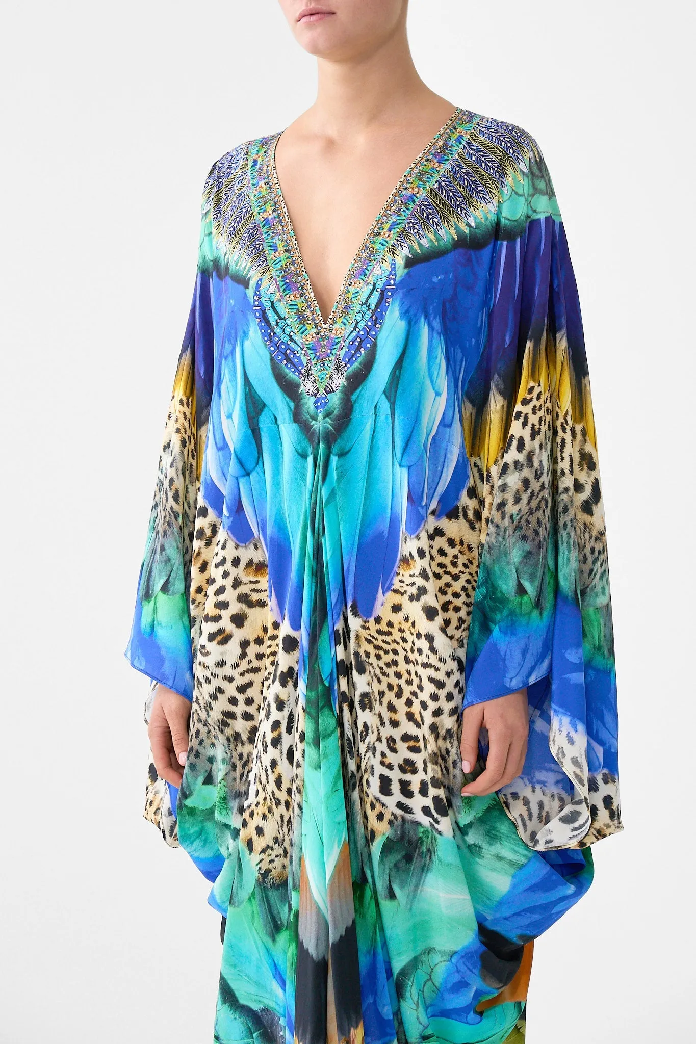 T SHAPE LONG KAFTAN JUNGLE FLIGHT sold by Camilla product image thumbnail 5