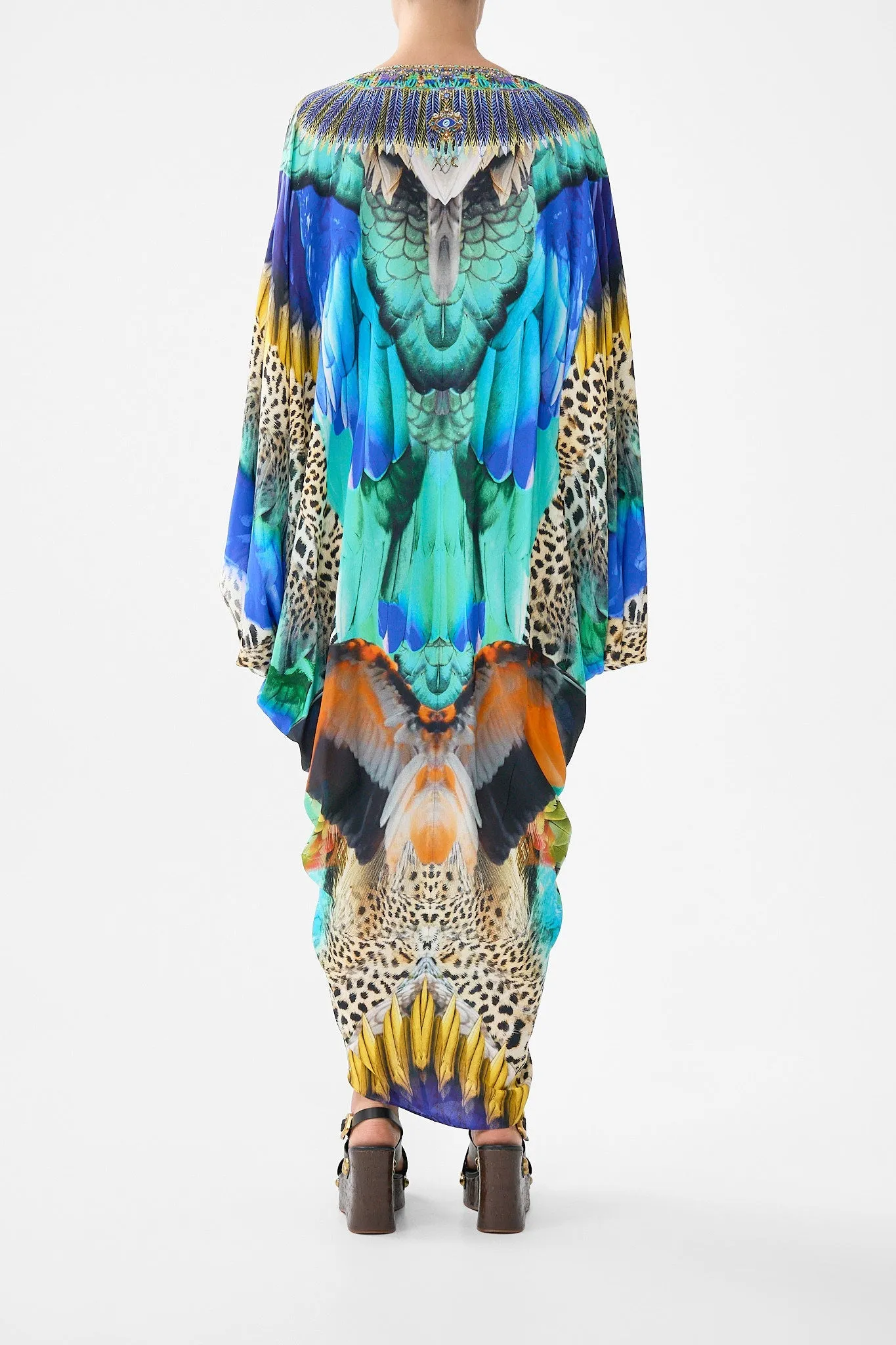 T SHAPE LONG KAFTAN JUNGLE FLIGHT sold by Camilla product image thumbnail 2