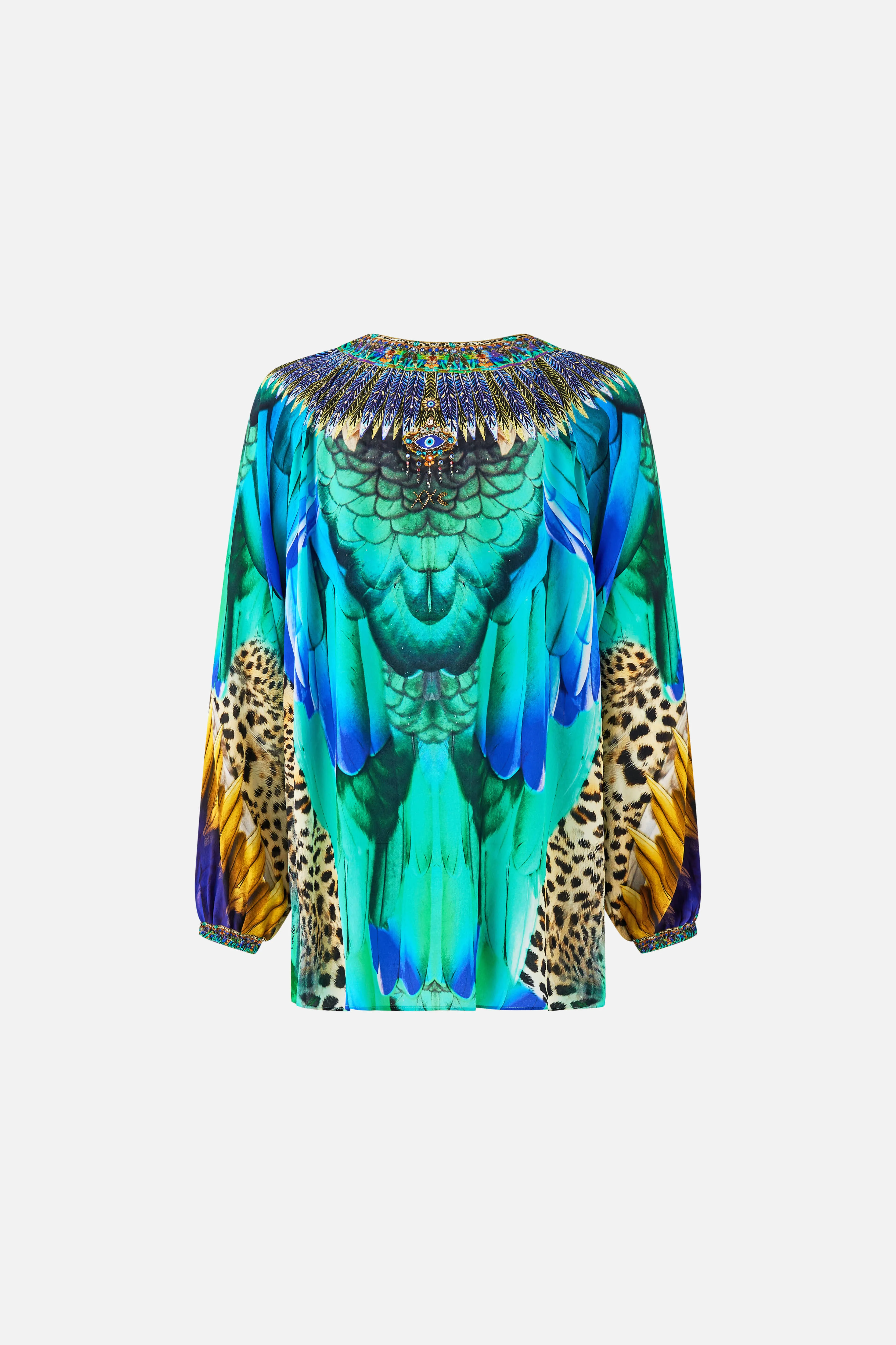 LACE UP BLOUSE JUNGLE FLIGHT sold by Camilla product image thumbnail 2