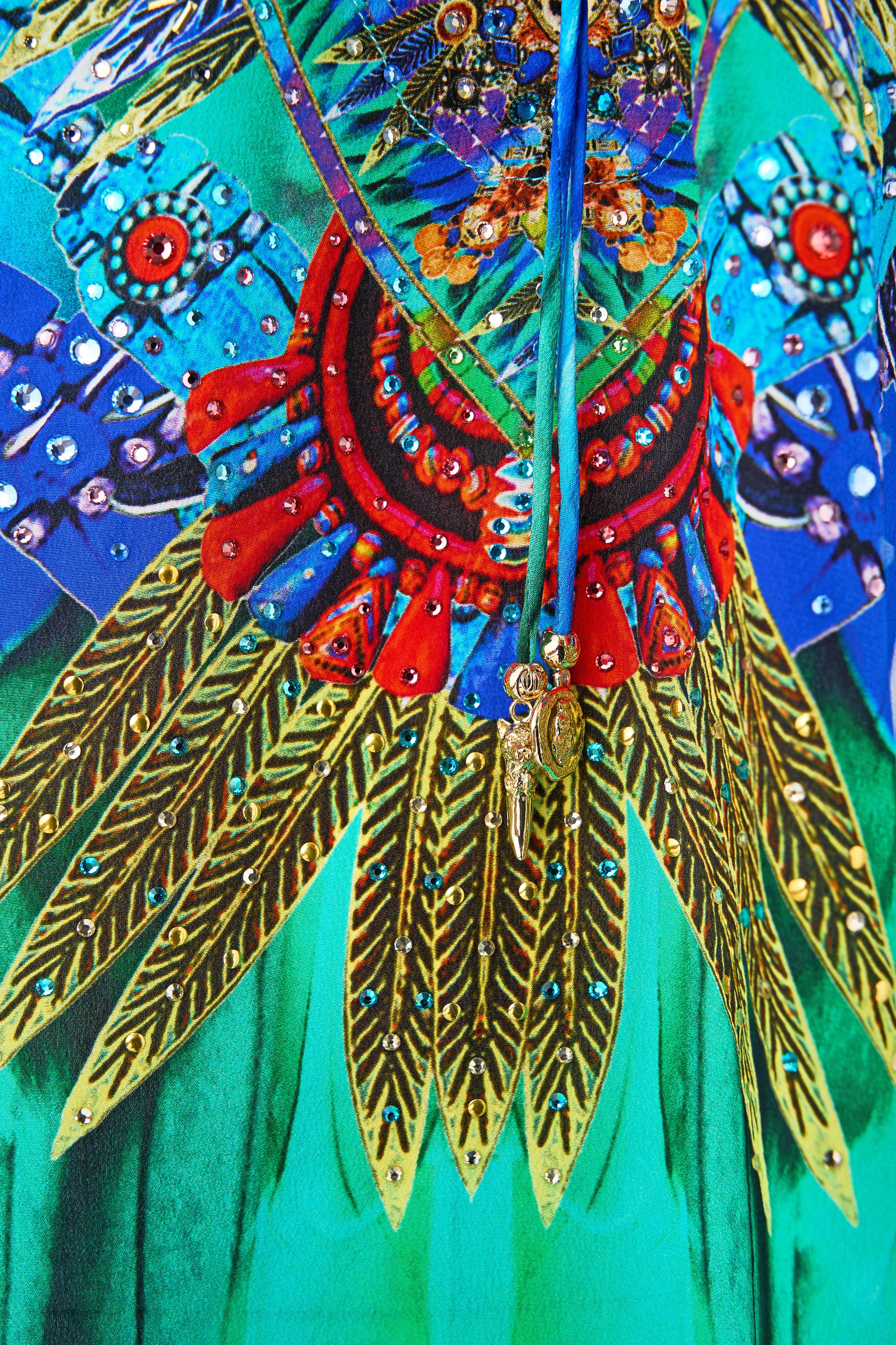 LACE UP BLOUSE JUNGLE FLIGHT sold by Camilla product image thumbnail 3