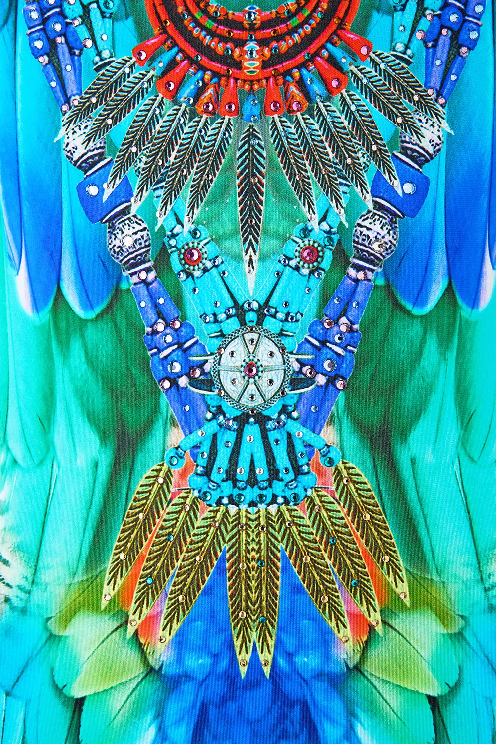 SCOOP NECK ONE PIECE WITH SCOOP BACK JUNGLE FLIGHT sold by Camilla product image thumbnail 3