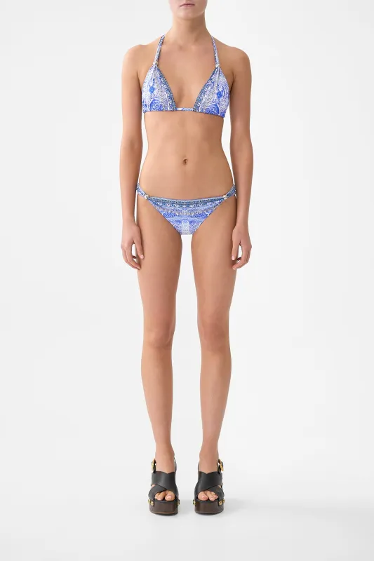BALL TRIM TRIANGLE BIKINI SET WITH THICK NECK TIE THE BOSPHOROUS sold by Camilla