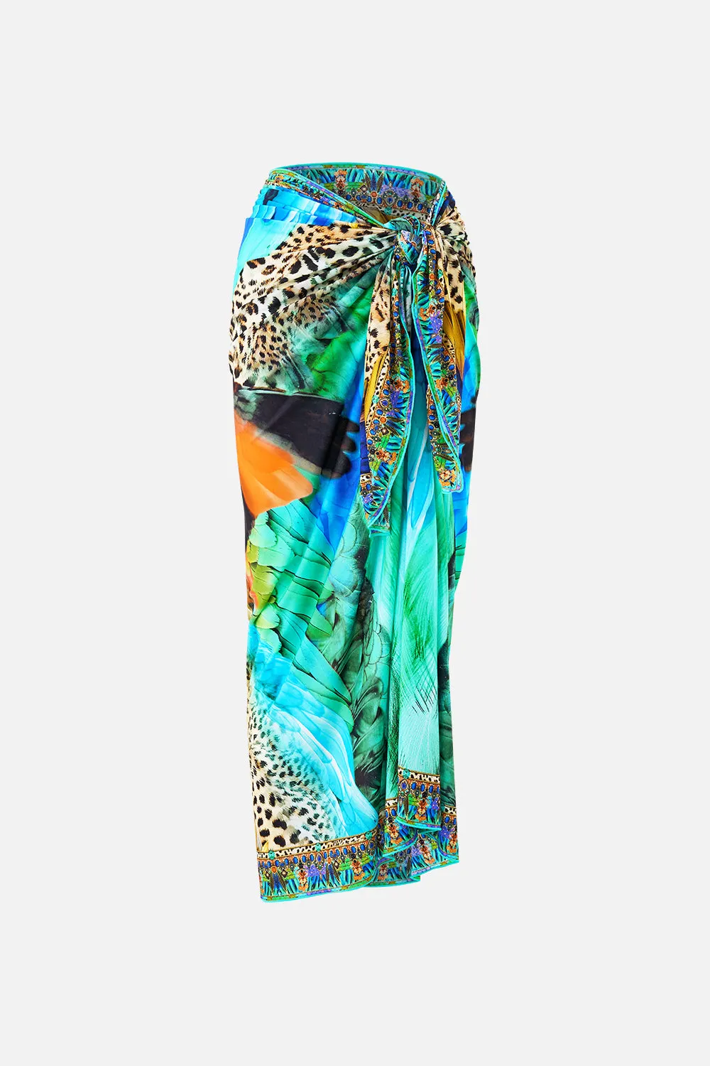 MULTI WEAR LONG SARONG JUNGLE FLIGHT sold by Camilla