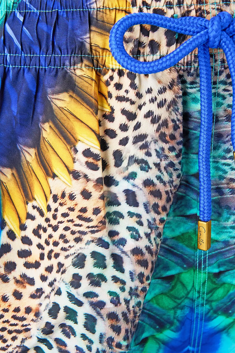 MID LENGTH BOARDSHORT WITH ELASTIC WAIST JUNGLE FLIGHT sold by Camilla product image thumbnail 3