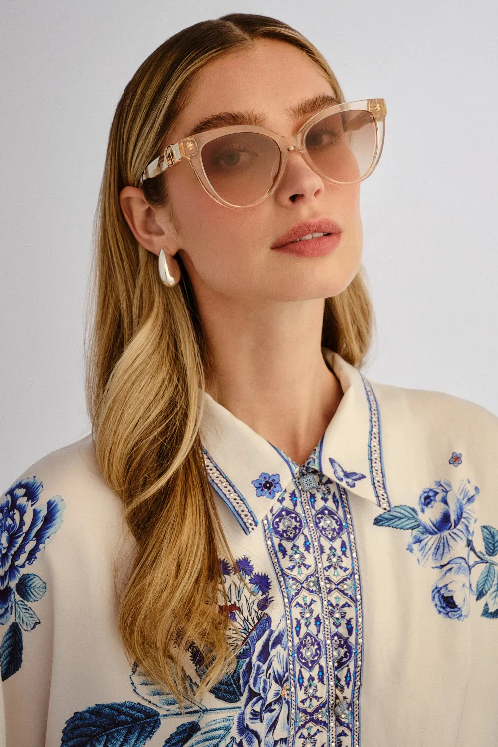 ALL ABOARD SUNGLASSES LINEN / IVORY MARBLE sold by Camilla product image thumbnail 4