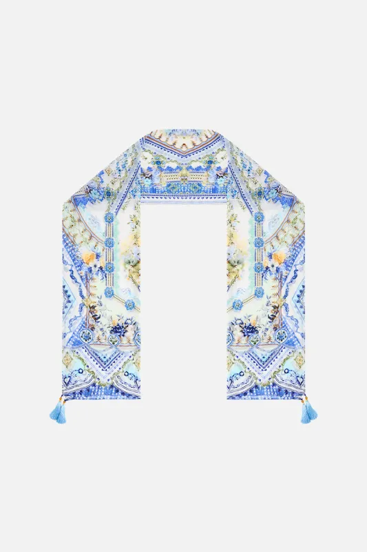 LONG SILK CRINKLE CHIFFON SCARF MY HOMESPUN HEART sold by Camilla