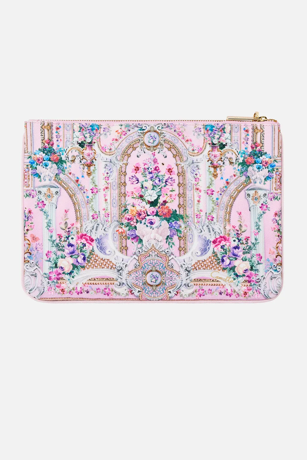 SMALL CANVAS CLUTCH PALATIAL PASTELS sold by Camilla product image thumbnail 3