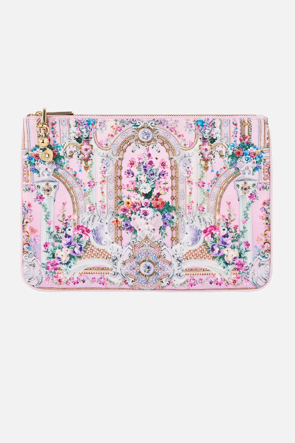 SMALL CANVAS CLUTCH PALATIAL PASTELS sold by Camilla
