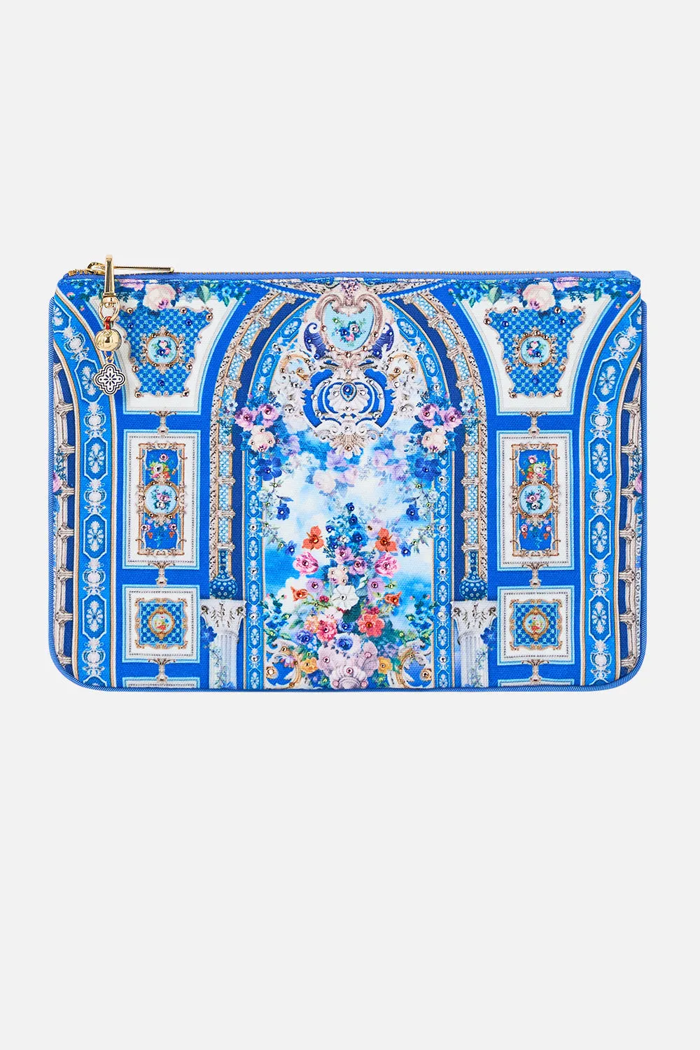 SMALL CANVAS CLUTCH OTTOMAN OPULENCE sold by Camilla