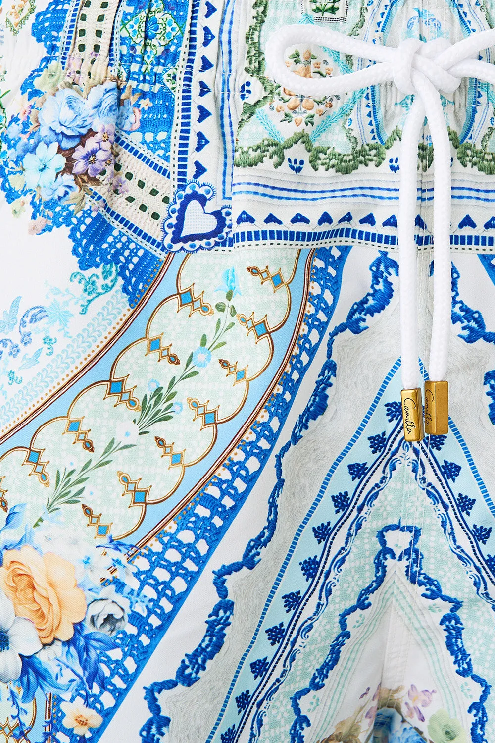 MID LENGTH BOARDSHORT WITH ELASTIC WAIST MY HOMESPUN HEART sold by Camilla product image thumbnail 3