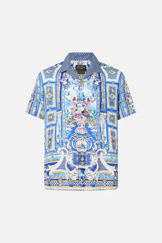 SHORT SLEEVE CAMP COLLARED SHIRT OTTOMAN OPULENCE sold by Camilla