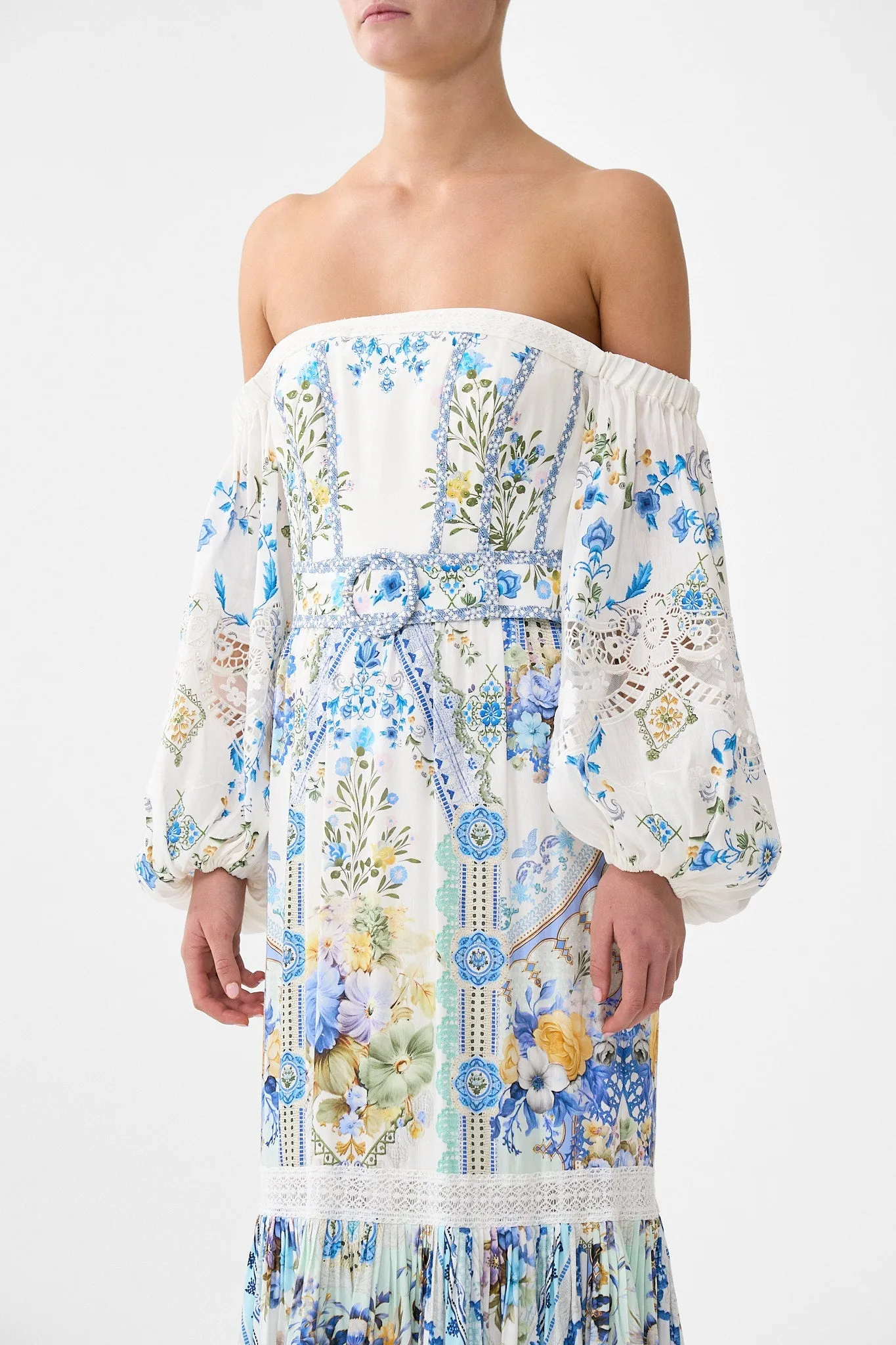 PUFF SLEEVE CORSET DRESS MY HOMESPUN HEART sold by Camilla product image thumbnail 5