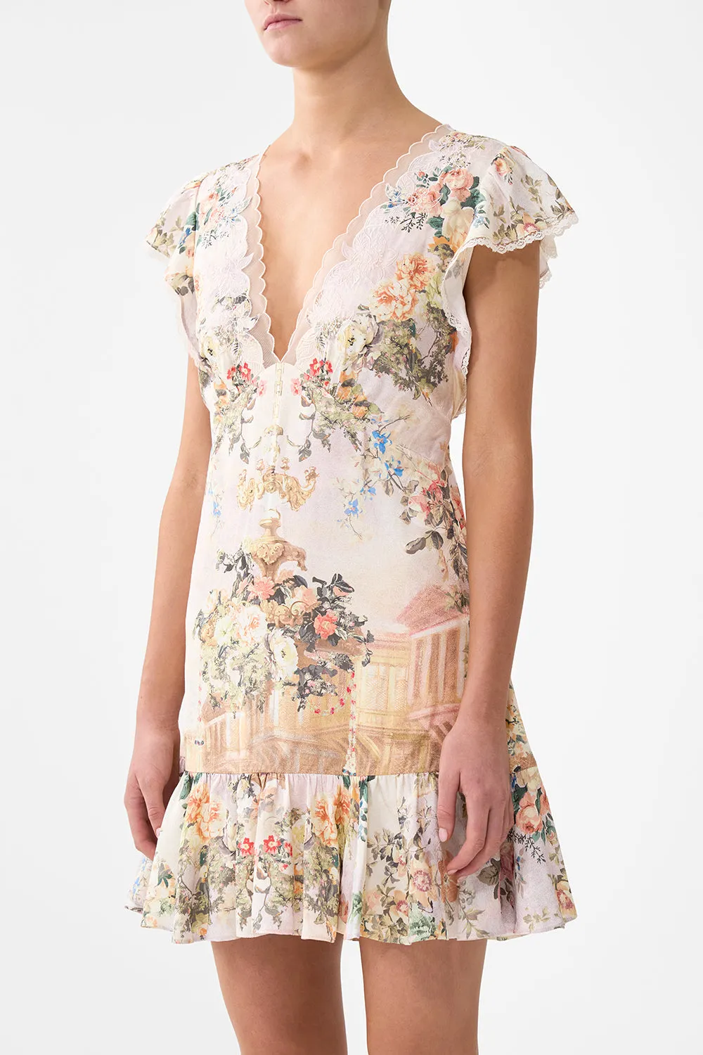 RUFFLE SLEEVE SHORT DRESS TWILIGHT IN ISTANBUL sold by Camilla product image thumbnail 5