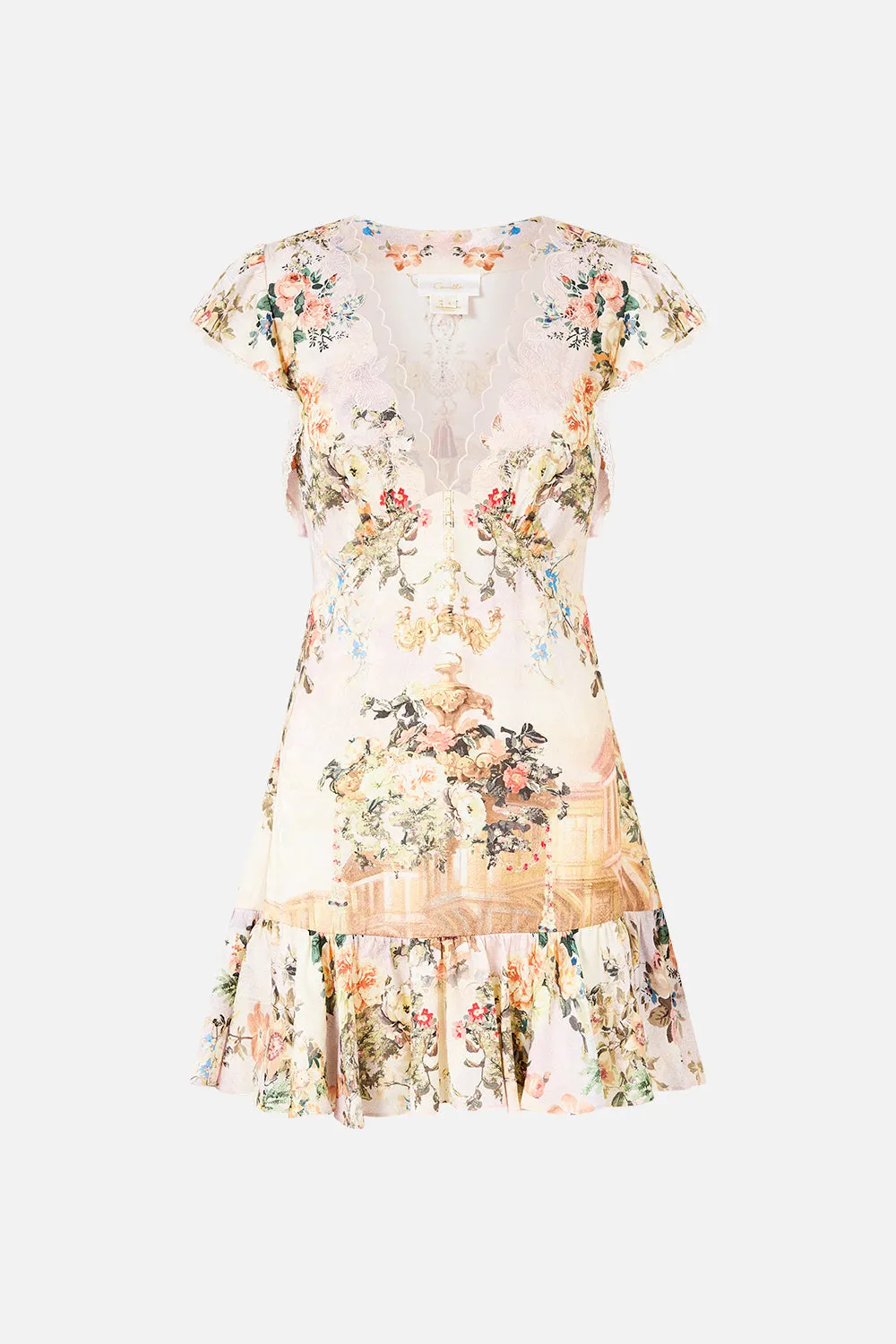 RUFFLE SLEEVE SHORT DRESS TWILIGHT IN ISTANBUL sold by Camilla product image thumbnail 3