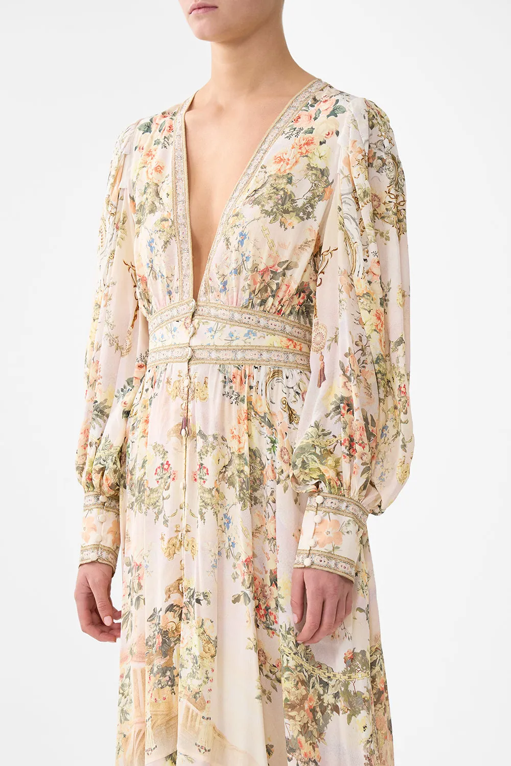 LONG BUTTON FRONT DRESS TWILIGHT IN ISTANBUL sold by Camilla product image thumbnail 4