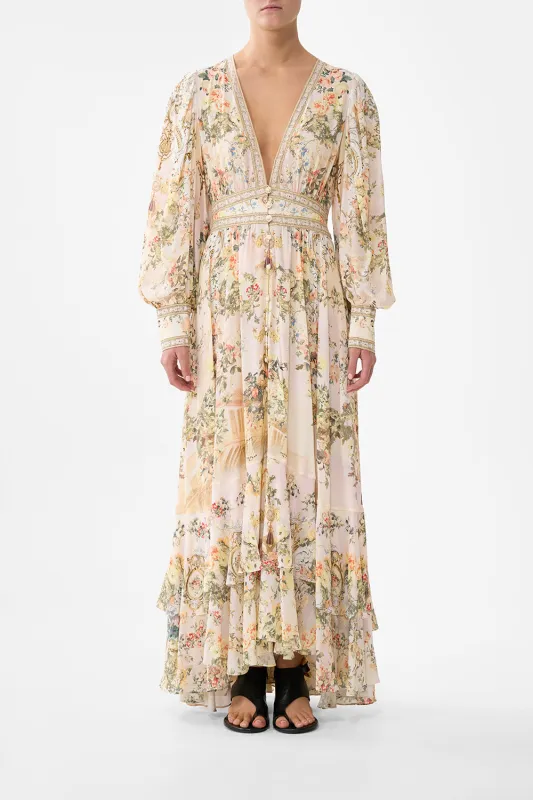 LONG BUTTON FRONT DRESS TWILIGHT IN ISTANBUL sold by Camilla