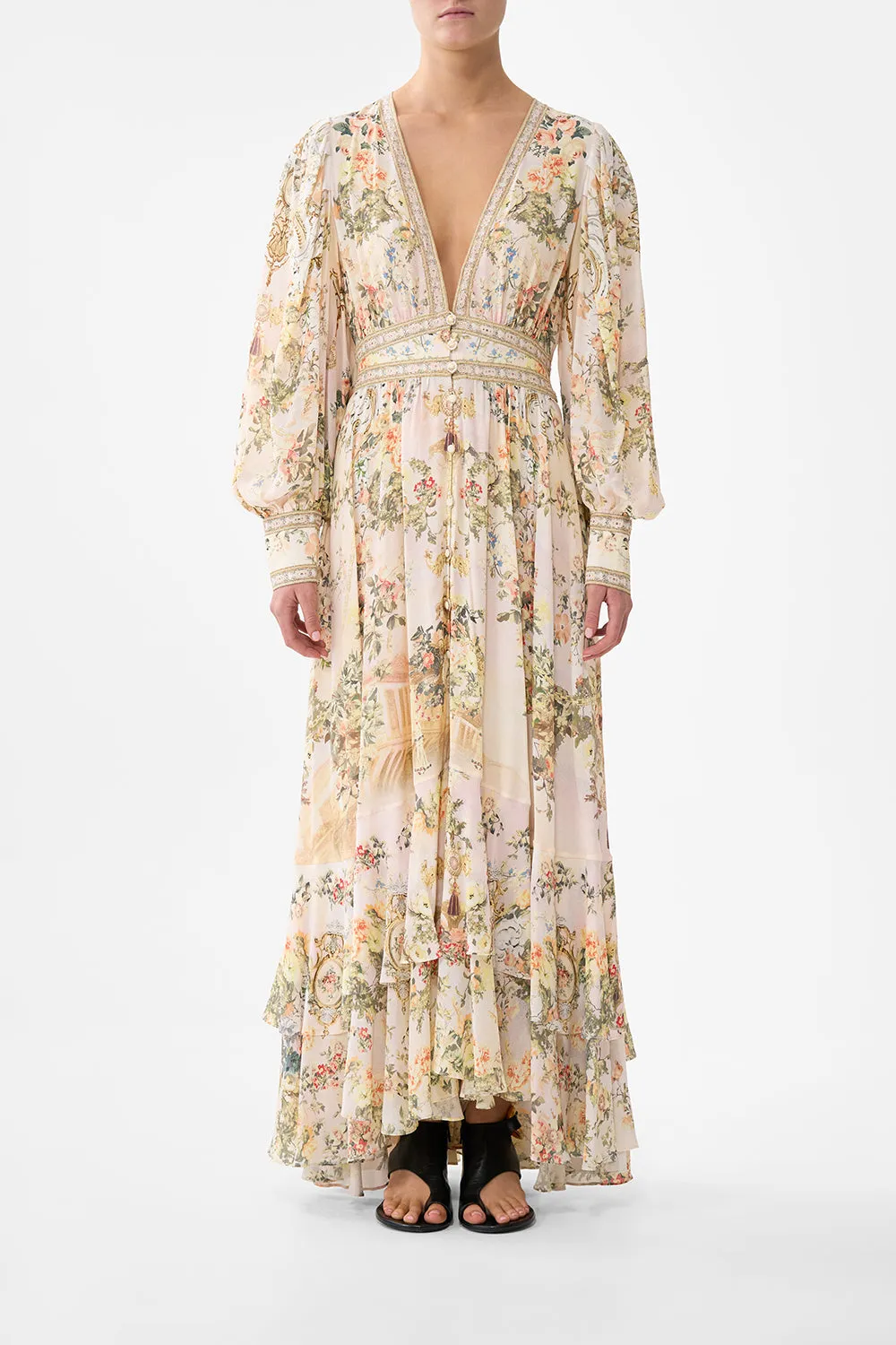 LONG BUTTON FRONT DRESS TWILIGHT IN ISTANBUL sold by Camilla