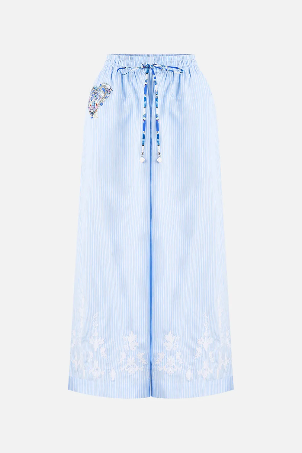 WIDE LEG ELASTIC WAIST PANT OTTOMAN OPULENCE sold by Camilla