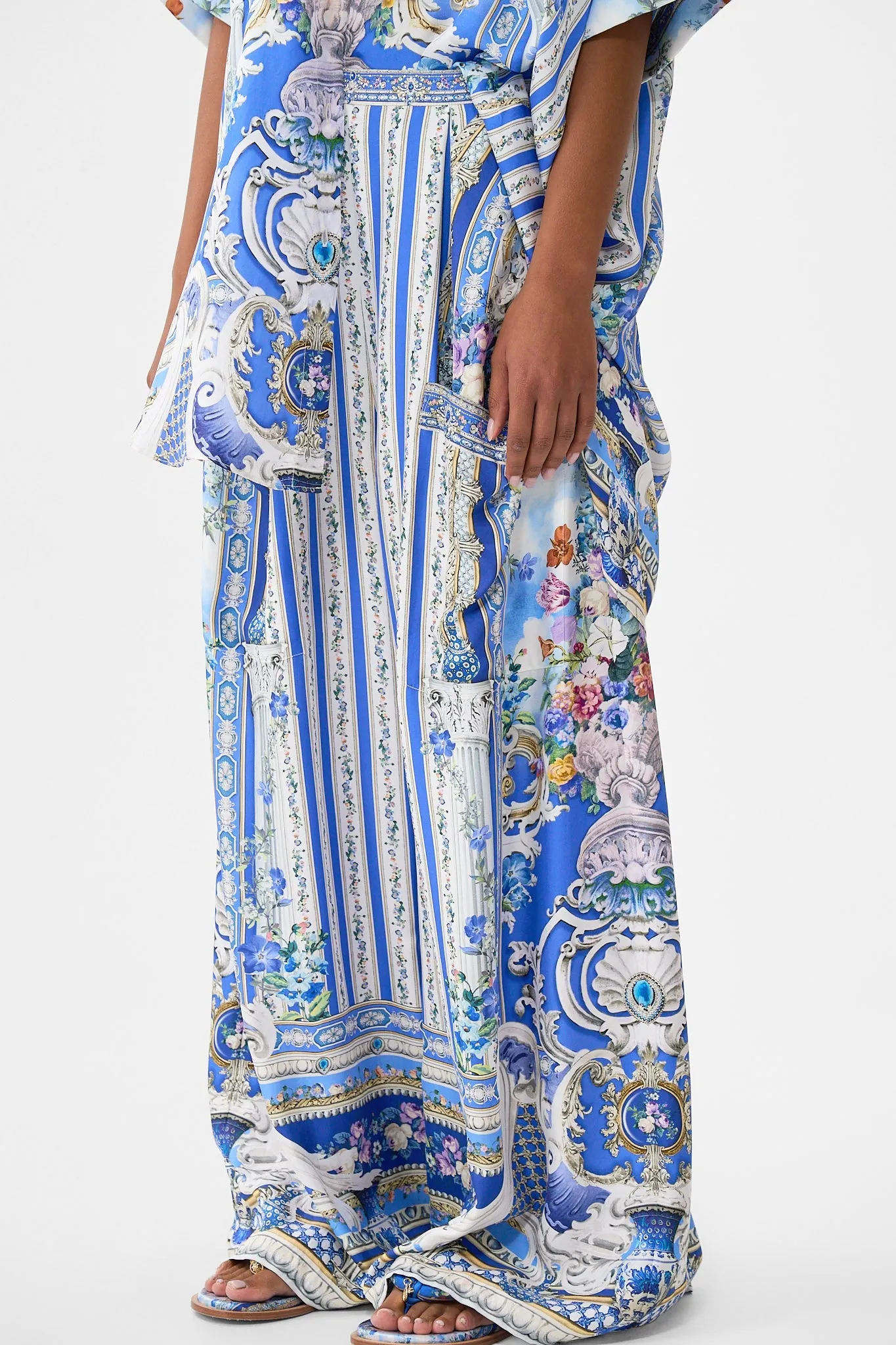 WIDE LEG TROUSER WITH FRONT POCKETS OTTOMAN OPULENCE sold by Camilla product image thumbnail 4