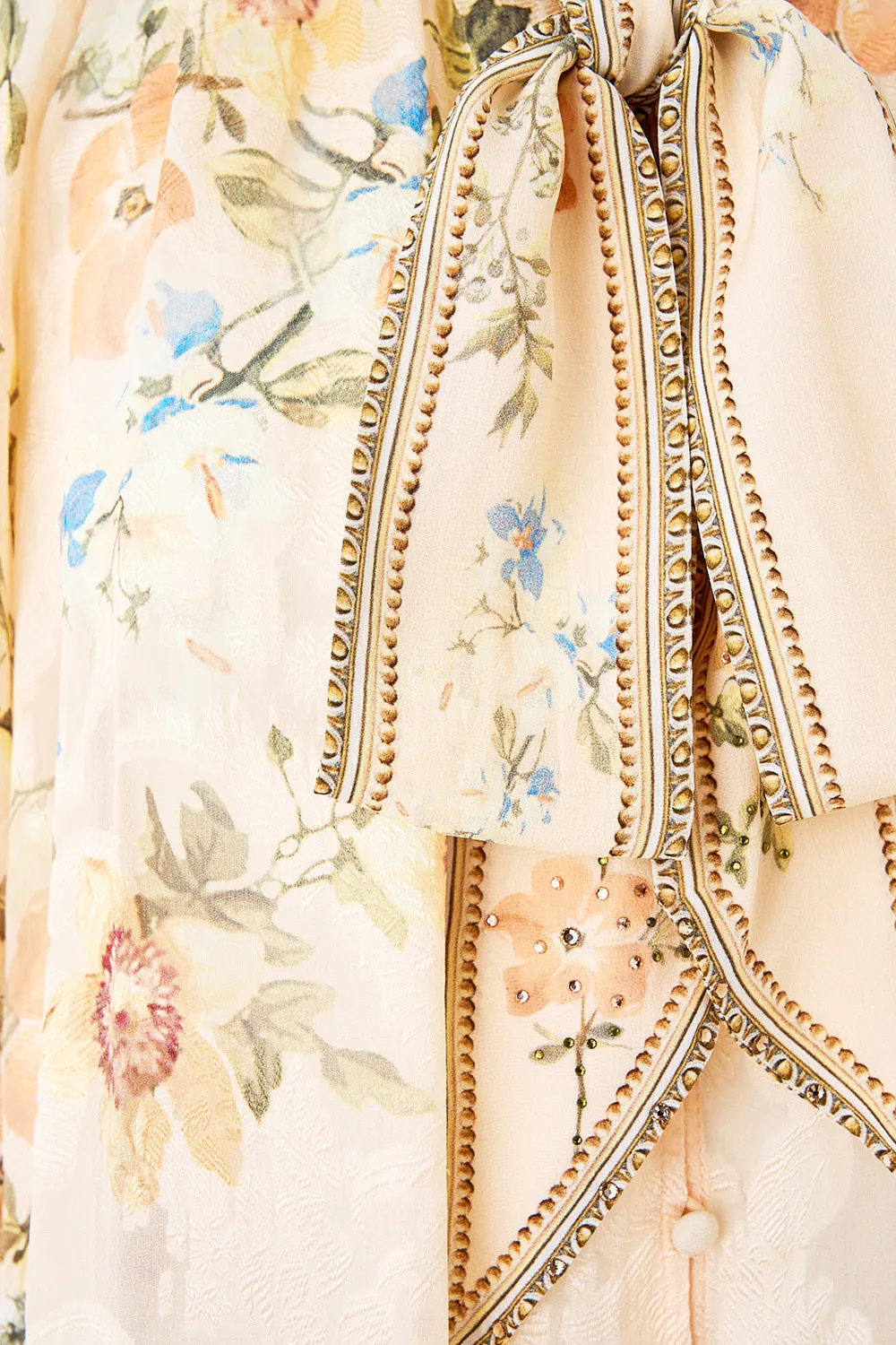 DETACHABLE PUSSY BOW RAGLAN BLOUSE TWILIGHT IN ISTANBUL sold by Camilla product image thumbnail 3