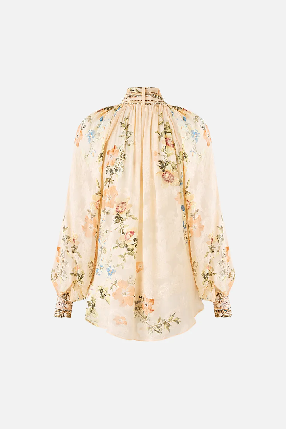 DETACHABLE PUSSY BOW RAGLAN BLOUSE TWILIGHT IN ISTANBUL sold by Camilla product image thumbnail 2