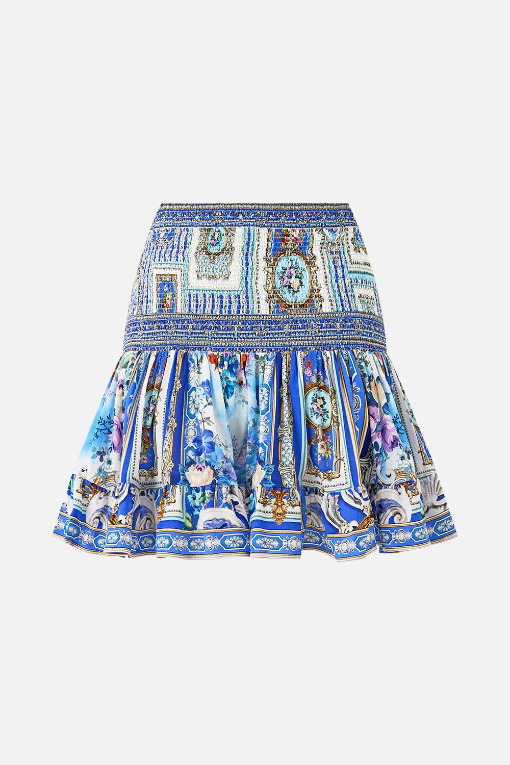 SHORT SHIRRED SKIRT OTTOMAN OPULENCE sold by Camilla product image thumbnail 2