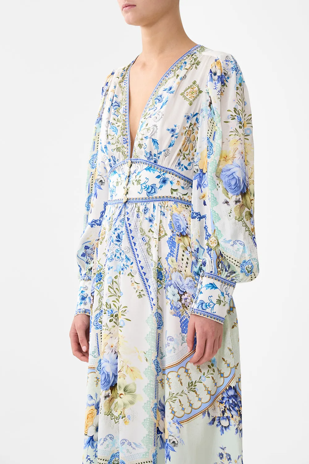 SHAPED WAISTBAND DRESS WITH GATHERED SLEEVES MY HOMESPUN HEART sold by Camilla product image thumbnail 5