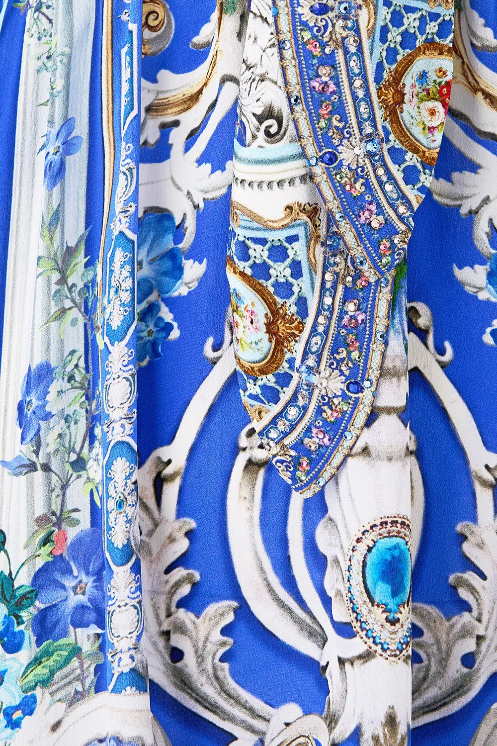 SHORT TIE FRONT BLOUSON DRESS OTTOMAN OPULENCE sold by Camilla product image thumbnail 3