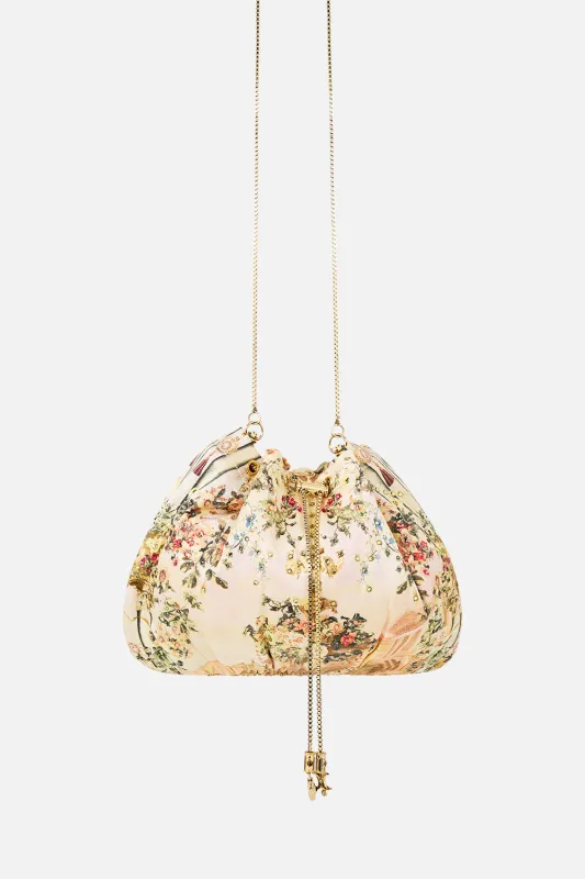 DRAWSTRING POUCH BAG WITH CHAIN STRAP TWILIGHT IN ISTANBUL sold by Camilla